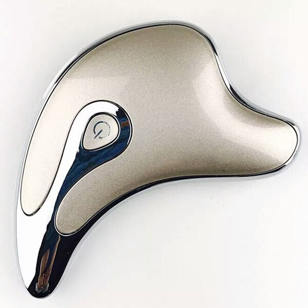 Gua Sha Scraper Facial Massager Face Lifting Slimming LED Light Microcurrent Skin Rejuvenation Electric Body Gouache Massage - Beauty & Skincare | TARVIX Gua Sha Scraper Facial Massager Face Lifting Slimming LED Light Microcurrent Skin Rejuvenation Electric Body Gouache Massage silvery