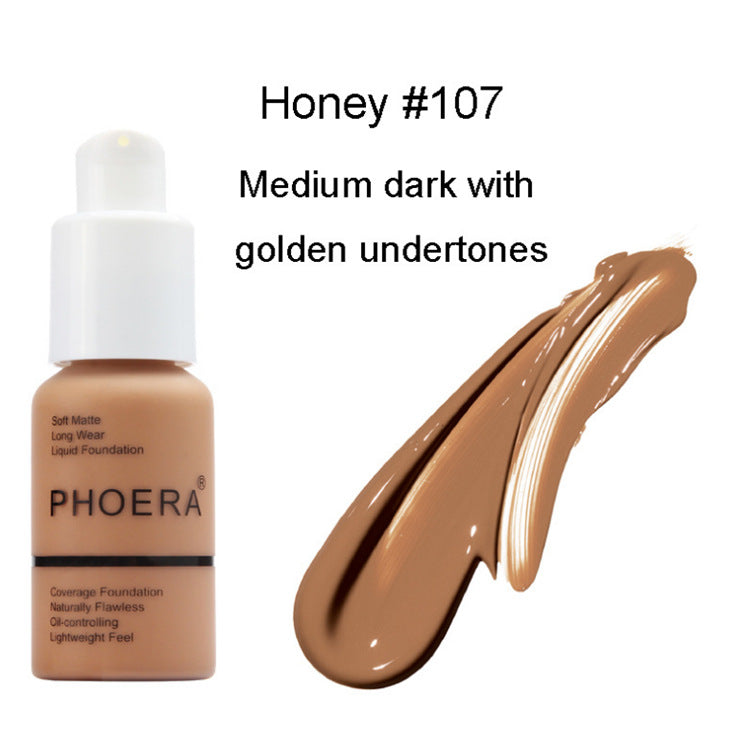 Explosive Press Type Oil Control Natural Color Matte Concealer Foundation Cream - Beauty & Skincare | TARVIX Explosive Press Type Oil Control Natural Color Matte Concealer Foundation Cream 107 3 pcs