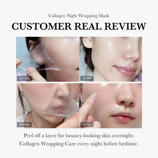 Face Night Mask Collagen Wrapping Mask Natural Ingredients Firming Elasticity & Hydration Anti-wrinkle For Skin Care - Beauty & Skincare | TARVIX Face Night Mask Collagen Wrapping Mask Natural Ingredients Firming Elasticity & Hydration Anti-wrinkle For Skin Care