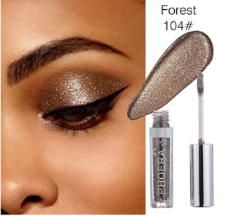 PHOERA Magnificent Metals Glitter and Glow Liquid Eyeshadow 12 Colors - Beauty & Skincare | TARVIX PHOERA Magnificent Metals Glitter and Glow Liquid Eyeshadow 12 Colors Forest