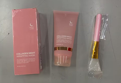 Face Night Mask Collagen Wrapping Mask Natural Ingredients Firming Elasticity & Hydration Anti-wrinkle For Skin Care - Beauty & Skincare | TARVIX Face Night Mask Collagen Wrapping Mask Natural Ingredients Firming Elasticity & Hydration Anti-wrinkle For Skin Care 75ml Suit With 1 Brush