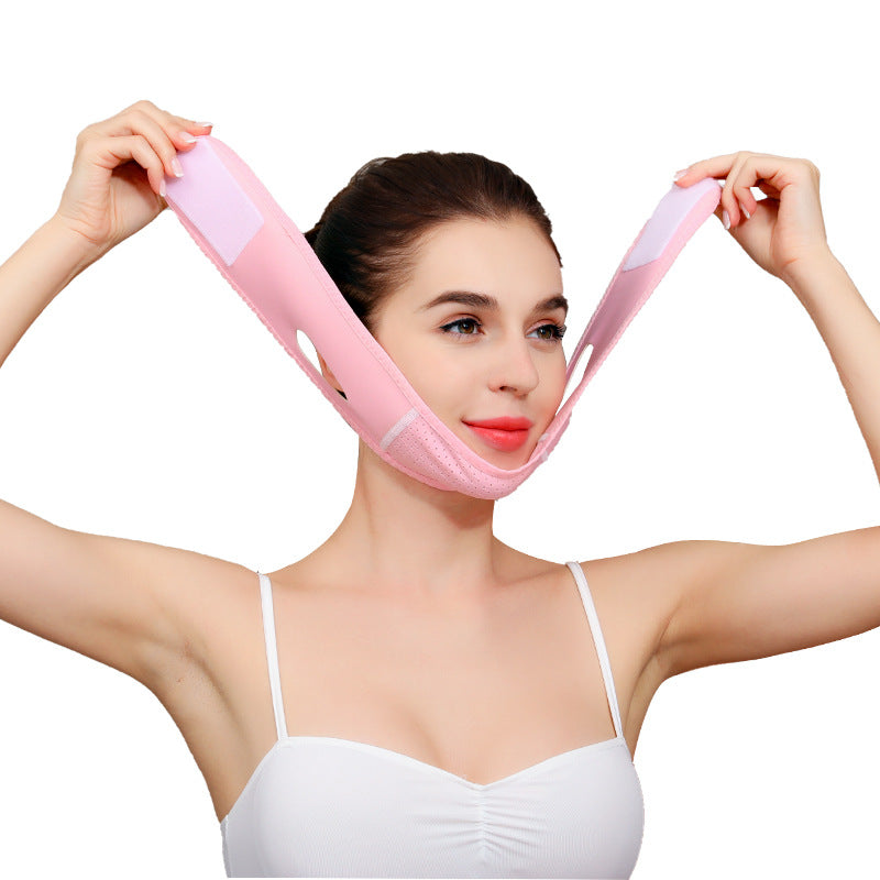 Face Slim V-Line Lift Up Mask Cheek Chin Neck Slimming Thin Belt Strap Beauty Delicate Facial Thin Face Mask Slimming Bandage - Beauty & Skincare | TARVIX Face Slim V-Line Lift Up Mask Cheek Chin Neck Slimming Thin Belt Strap Beauty Delicate Facial Thin Face Mask Slimming Bandage 077pink