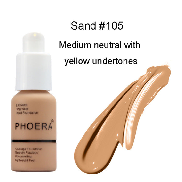 Explosive Press Type Oil Control Natural Color Matte Concealer Foundation Cream - Beauty & Skincare | TARVIX Explosive Press Type Oil Control Natural Color Matte Concealer Foundation Cream 105 3 pcs