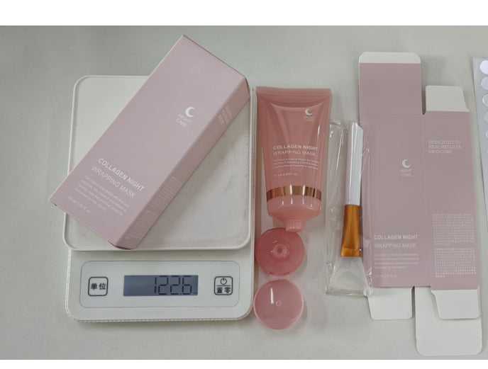 Face Night Mask Collagen Wrapping Mask Natural Ingredients Firming Elasticity & Hydration Anti-wrinkle For Skin Care - Beauty & Skincare | TARVIX Face Night Mask Collagen Wrapping Mask Natural Ingredients Firming Elasticity & Hydration Anti-wrinkle For Skin Care 75ml With long brush set