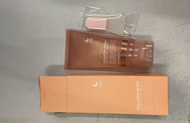 Face Night Mask Collagen Wrapping Mask Natural Ingredients Firming Elasticity & Hydration Anti-wrinkle For Skin Care - Beauty & Skincare | TARVIX Face Night Mask Collagen Wrapping Mask Natural Ingredients Firming Elasticity & Hydration Anti-wrinkle For Skin Care 75ml No label 75ml with brush