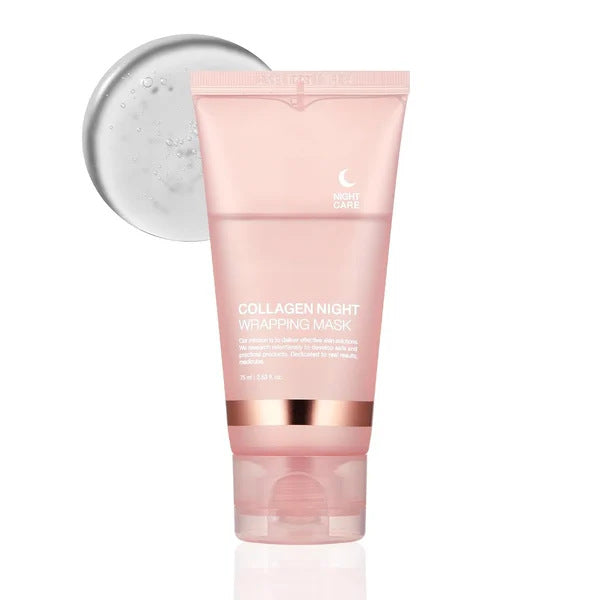 Face Night Mask Collagen Wrapping Mask Natural Ingredients Firming Elasticity & Hydration Anti-wrinkle For Skin Care - Beauty & Skincare | TARVIX Face Night Mask Collagen Wrapping Mask Natural Ingredients Firming Elasticity & Hydration Anti-wrinkle For Skin Care 75ml 75ml Single Bottle