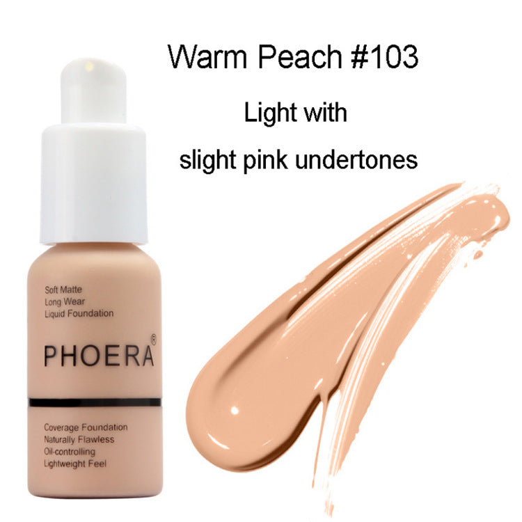 Explosive Press Type Oil Control Natural Color Matte Concealer Foundation Cream - Beauty & Skincare | TARVIX Explosive Press Type Oil Control Natural Color Matte Concealer Foundation Cream 103 3 pcs