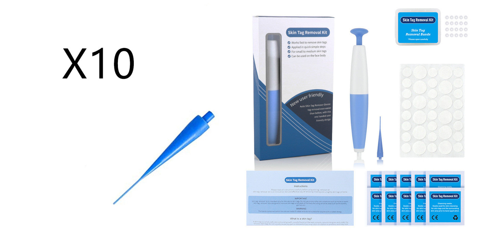 Skin Tag Removal Kit Home Use Mole Wart Remover Micro Band Skin Tag Treatment Tool Easy To Clean Skin Care Tool - Beauty & Skincare | TARVIX Skin Tag Removal Kit Home Use Mole Wart Remover Micro Band Skin Tag Treatment Tool Easy To Clean Skin Care Tool A Set