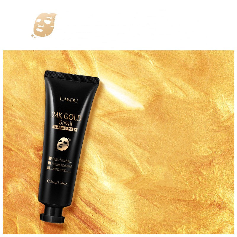 Gold Foil Snail Tear-Off Mask Hydrating - Beauty & Skincare | TARVIX Gold Foil Snail Tear-Off Mask Hydrating