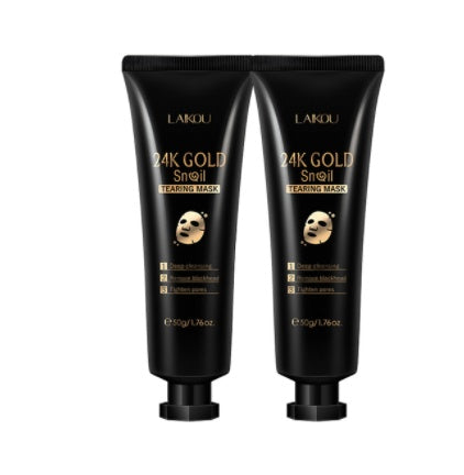 Gold Foil Snail Tear-Off Mask Hydrating - Beauty & Skincare | TARVIX Gold Foil Snail Tear-Off Mask Hydrating 2pcs 50g